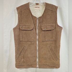 Andre Bini Men's Tan Corduroy Vest